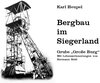 Buchcover Bergbau im Siegerland - Grube "Große Burg"