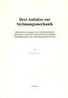 Buchcover Drei Aufsätze zur Strömungsmechanik