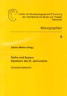 Buchcover Reihe und System - Signaturen des 20. Jahrhunderts