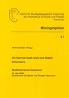 Buchcover Die Kammermusik Clara und Robert Schumanns