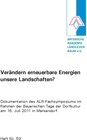 Buchcover Verändern erneuerbare Energien unsere Landschaften?