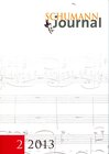 Buchcover Schumann-Journal 2/2013