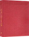 Buchcover Calderon. Bibliographisches Handbuch der Calderon-Forschung. Sekundärliteratur 1679-1979