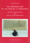 Buchcover Der schlesische Adel bis zum Ende des 13. Jahrhunderts