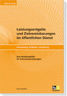 Buchcover Leistungsentgelte und Zielvereinbarungen im öffentlichen Dienst