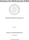 Buchcover Ideengeschichtliche Anmerkungen zu einer Ethik des Sterbens