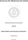 Buchcover Ethische Risiken und Prioritäten bei Pandemien