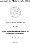 Buchcover Ethische Implikationen von Kommerzialisierung und Ökonomisierung des Krankenhauses