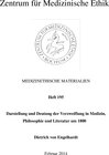 Buchcover Darstellung und Deutung der Verzweiflung on Medizin, Philosophie und Literatur um 1800