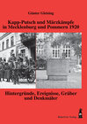 Buchcover Kapp-Putsch und Märzkämpfe in Mecklenburg und Pommern 1920