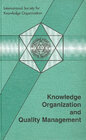 Buchcover Knowledge Organization and Quality Management