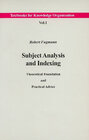 Buchcover Subject analysis and indexing