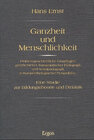 Buchcover Ganzheit und Menschlichkeit