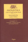 Buchcover Akoustika