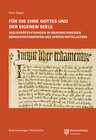 Buchcover Für die Ehre Gottes und der eigenen Seele