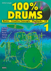 Buchcover 100% Drums / 100% Drums Band 1