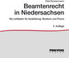 Buchcover Beamtenrecht in Niedersachsen