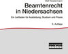 Buchcover Beamtenrecht in Niedersachsen