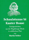 Buchcover Schaulstunne bi Kanter Bosse