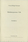 Buchcover Matthäuspassion 1746