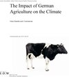 Buchcover The Impact of German Agriculture on the Climate