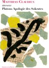 Buchcover Platons Apologie des Sokrates
