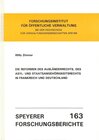 Buchcover Die Reformen des Ausländerrechts, des Asyl- und Staatsangehörigkeitsrechts in Frankreich und Deutschland