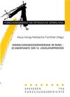 Buchcover Verwaltungsmodernisierung im Bund - Schwerpunkte der 13. Legislaturperiode
