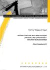 Buchcover Aufbau eines Monitoringsystems "Effizienz und Effektivität" Berliner Bürgerämter