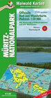 Buchcover Müritz = Offizielle Rad- u. Wanderkarte Müritz-Nationalpark - Rückseite mit Nationalpark-Informationen