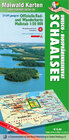 Buchcover Schaalsee = Offizielle Rad- u. Wanderkarte Schaalsee - UNESCO - Biosphärenreservat Schaalsee - Rückseite mit interessanten touristischen Informationen