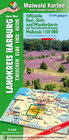 Buchcover Harburg West = Offizielle Rad-, Reit- u. Wanderkarte = Landkreis Harburg - zwischen Elbe und Heide - Karte West - mit interessanten Tourenbeschreibungen auf der Rückseite