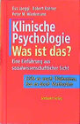 Buchcover Klinische Psychologie, was ist das?