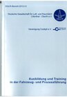 Buchcover Ausbildung und Training in der Fahrzeug- und Prozessführung