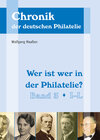 Buchcover Wer ist wer in der Philatelie?