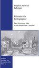 Buchcover Literatur als Bellographie