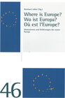 Buchcover Where is Europe? Wo ist Europa? Où est l’Europe?