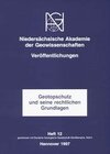 Buchcover Geotopschutz und seine rechtlichen Grundlagen