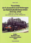 Buchcover Verzeichnis der Lokomotiven und Triebwagen der Rbd Erfurt 1935-1945