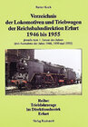 Buchcover Verzeichnis der Lokomotiven und Triebwagen der Rbd Erfurt 1946-1955