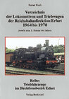 Buchcover Vereichnis der Lokomotiven und Triebwagen der Rbd Erfurt 1964-1970