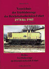 Buchcover Verzeichnis der Triebfahrzeuge der Rbd Erfurt 1978-1985