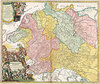 Buchcover Historische Flußlaufkarte: Älteste Flusslauf Karte Deutschlands - Hydrographia Germaniae 1712 (Plano)