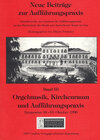 Buchcover Orgelmusik, Kirchenraum und Aufführungspraxis