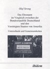 Buchcover Das Ehrenamt im Vergleich zwischen der Bundesrepublik Deutschland und den Vereinigten Staaten von Amerika