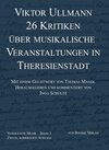 Buchcover 26 Kritiken über musikalische Veranstaltungen in Theresienstadt