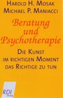 Buchcover Beratung und Psychotherapie