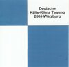 Buchcover DKV Tagungsbericht / Deutsche Kälte-Klima Tagung 2005 - Würzburg