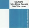 Buchcover DKV Tagungsbericht / Deutsche Kälte-Klima-Tagung 2007 - Hannover