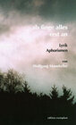 Buchcover als finge alles erst an